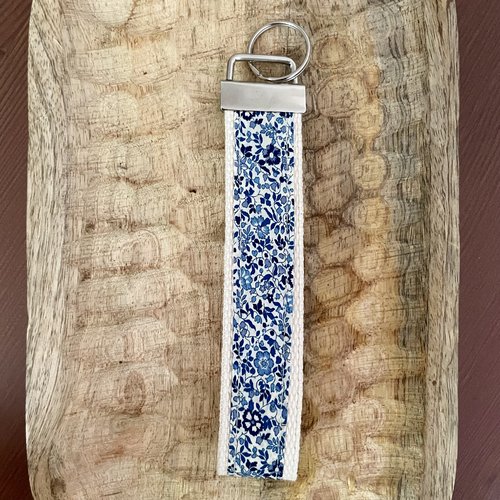 Porte clés dragonne 100% coton liberty