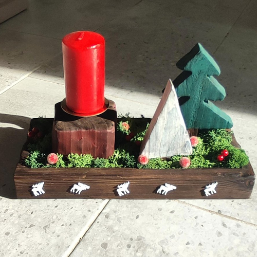 Centre de table décoratif de noël