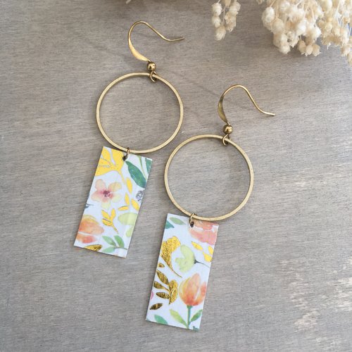 Boucles d'oreilles - spring is coming !