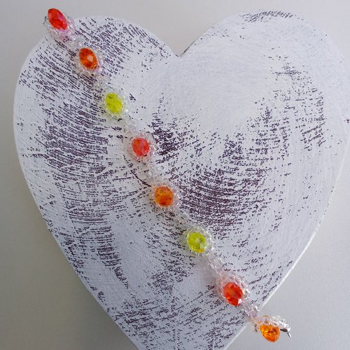 Bracelet anna, orange et jaune
