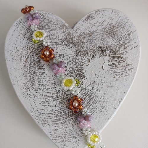 Bracelet mygarden&butterfly coloris jaune et ocre