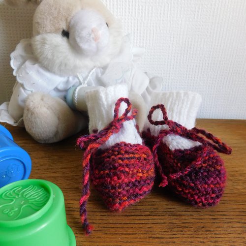 Chaussons bébé tricot - Un grand marché