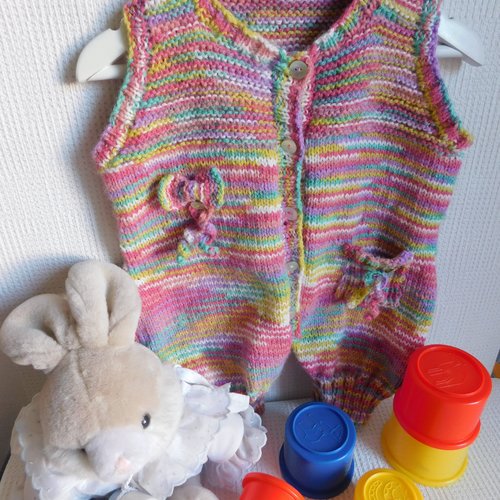 Layette, combinaison pantalon, salopette bébé 6 mois multicolore