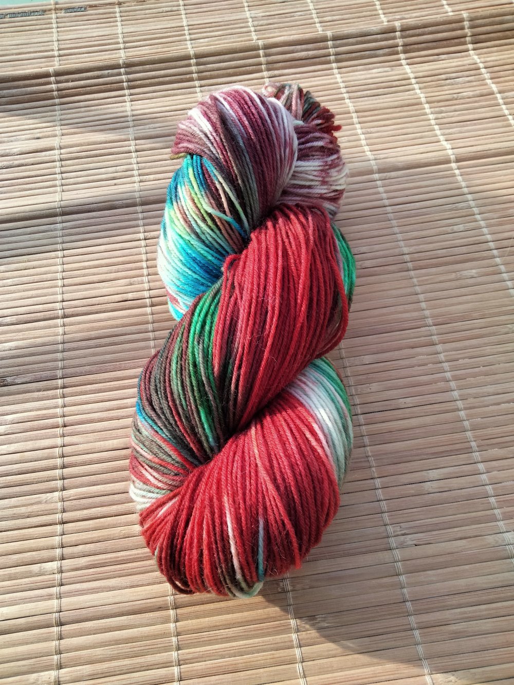 Mini-écheveau de laine artisanale - Teinture naturelle - Gris
