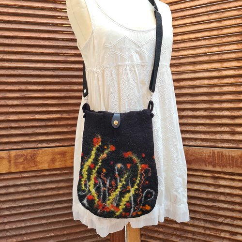 Sac en laine feutrée