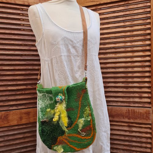 Sac en laine feutrée