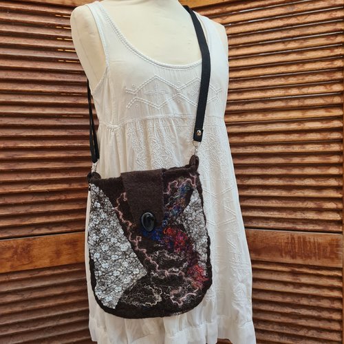 Sac en laine feutrée