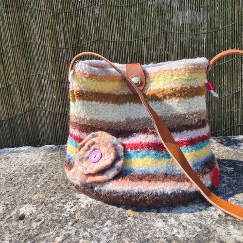 Sac en laine feutrée