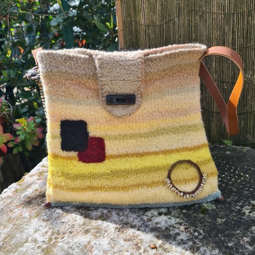 Sac en laine feutrée