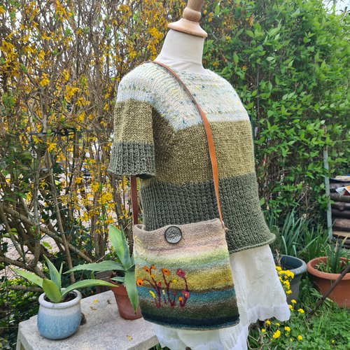 Sac en laine feutrée