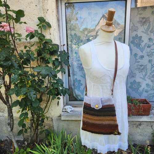 Sac en laine feutrée