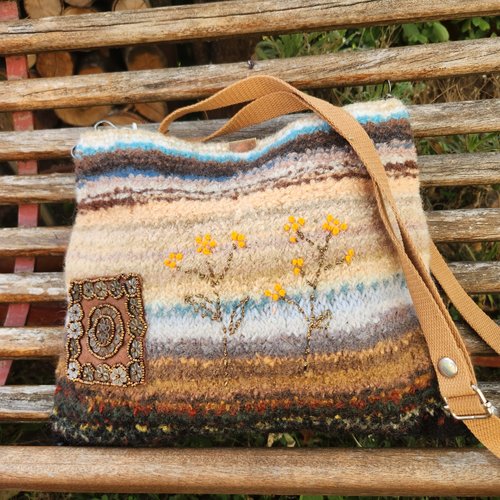 Sac en laine feutrée