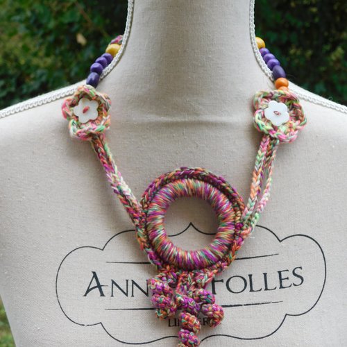 Bijoux crochet collier