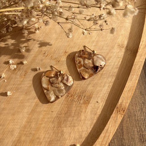 Boucles d’oreilles coquillages st palais sur mer