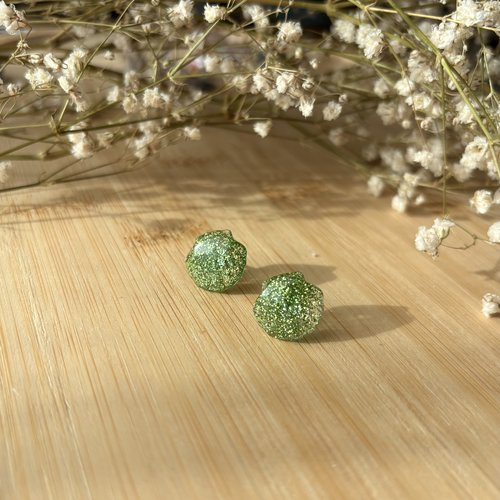 Puces coquillages pailletées