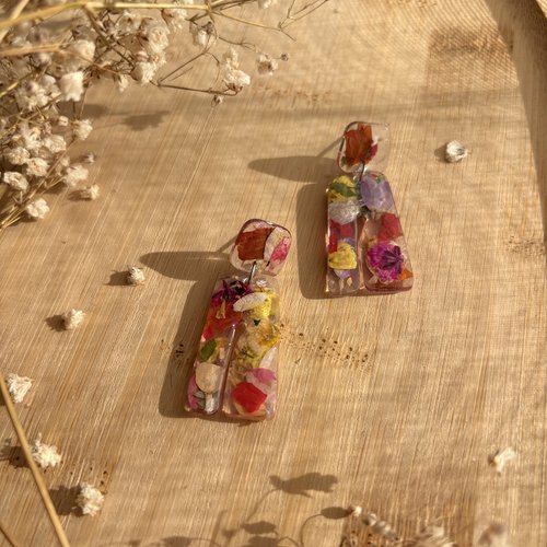 Boucles d’oreilles fleuries