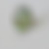 Bague cabochon ovale - paisley - original - coloré - vert