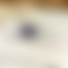 Bague fleur blanche violetta, cabochon cristal