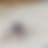 Bague fleur blanche violetta, cabochon cristal