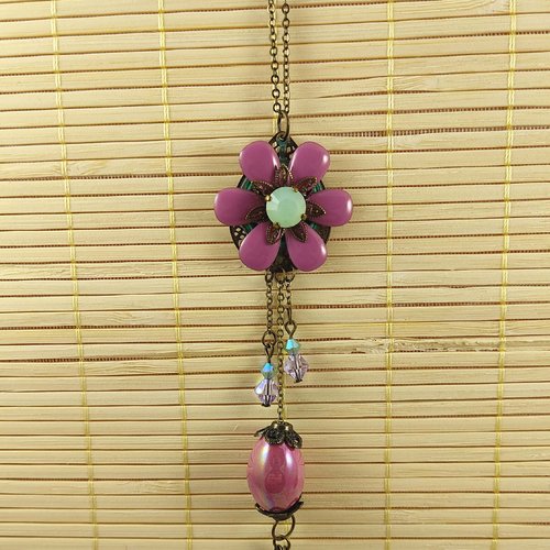 Parure sur une île, parure oiseau et perles, cabochons