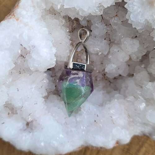 Collier  &quot;sagesse et sérénité&quot; en aventurine et améthyste idée cadeau fait main orgonite