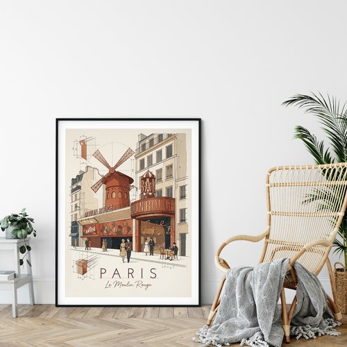 Le moulin rouge édition numérotée et signée