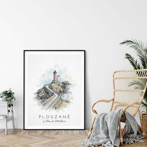 Plouzané • le phare du petit minou édition numérotée et signée