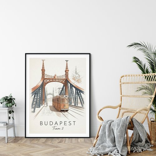Budapest • tram 2 édition numérotée et signée
