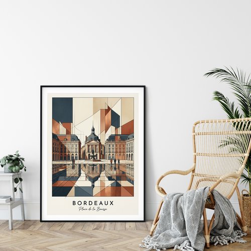 Bordeaux, place de la bourse  – paris édition numérotée et signée