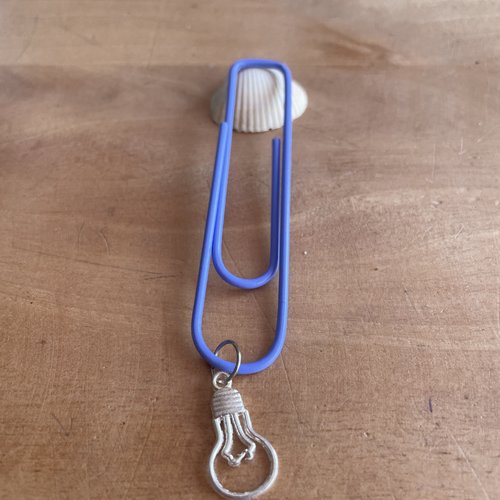 Trombone papeterie breloque ampoule