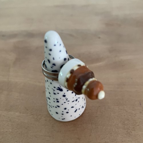 Bague réglable fève religieuse