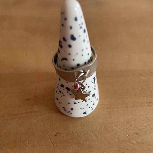 Bague réglable breloques étoile