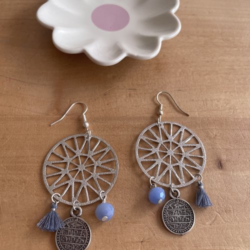 Boucles d’oreilles breloques pampilles