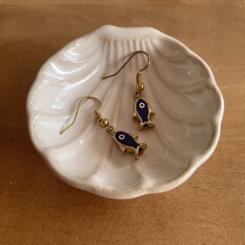 Boucles d’oreilles petits poisson été