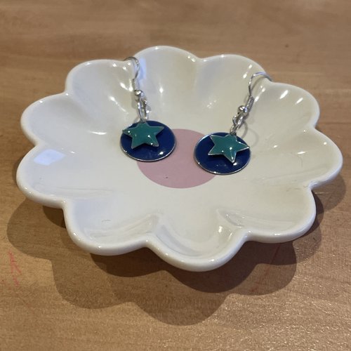 Boucles d’oreilles pampilles et étoiles