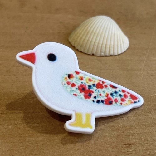 Pin’s mouette plage