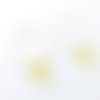 Créoles avec perle jaune réf.20250