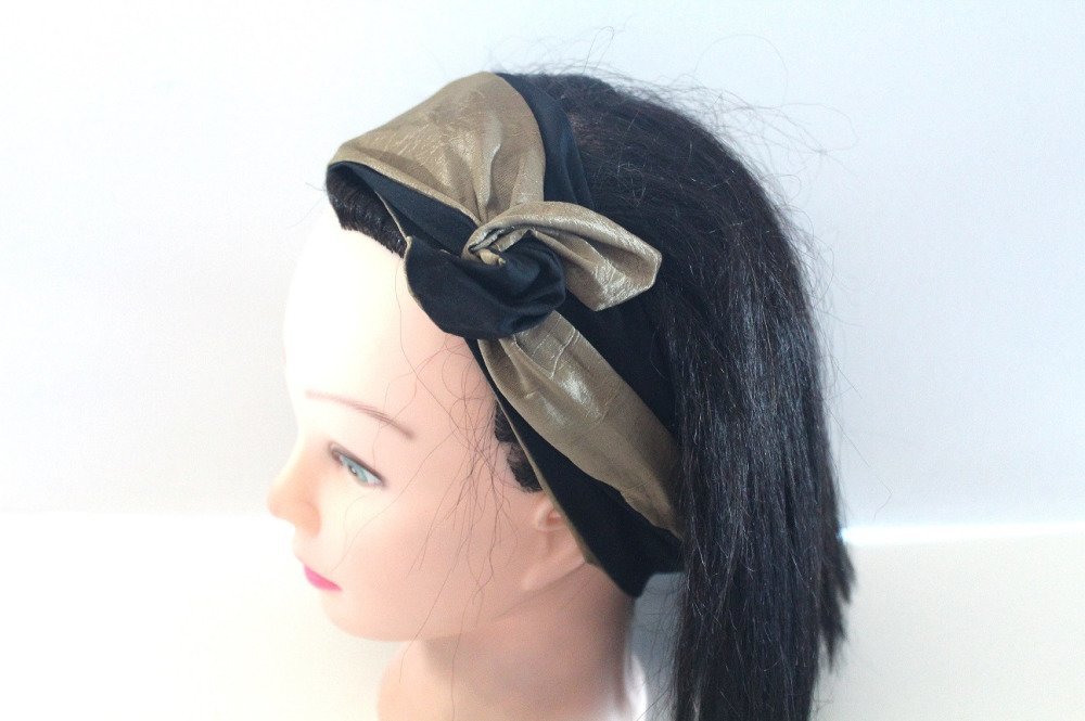 bandeau doré cheveux