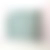 Pochette masque toile enduite mandalas turquoise