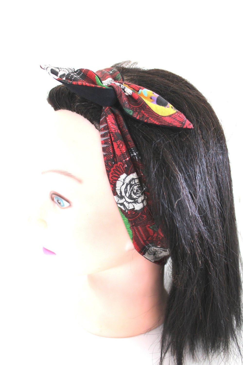 Serre-tête - accessoire cheveux enfant - écossais - rouge