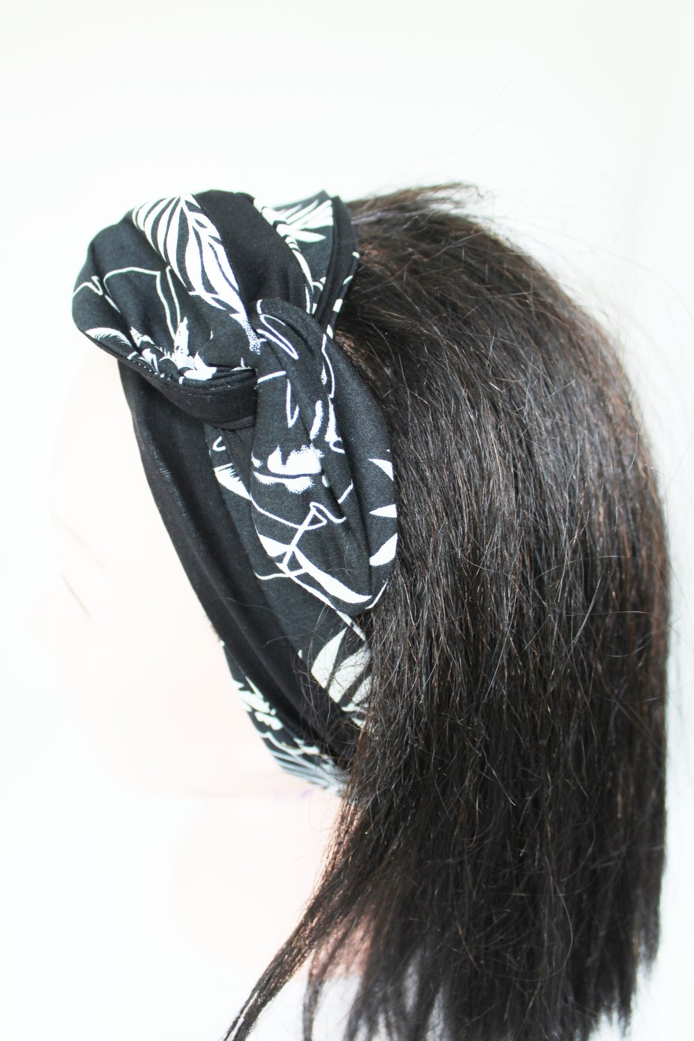 Bandeau Cheveux Femme à Carreaux Noir