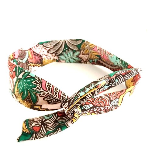 Bandeau rigide femme tropical multicolore