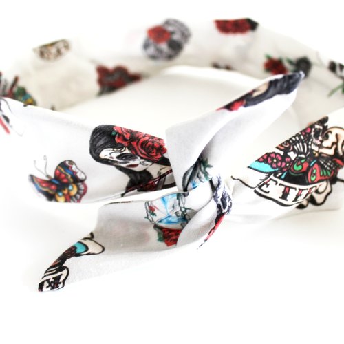 Bandeau cheveux rigide gothique