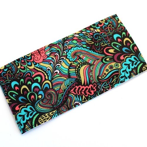 Pilulier simili cuir multicolore