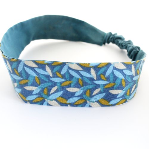 Bandeau cheveux enfant bleu et vert