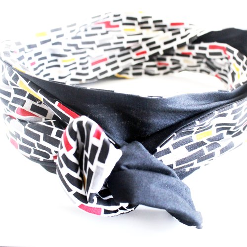 Bandeau cheveux rigide femme multicolore