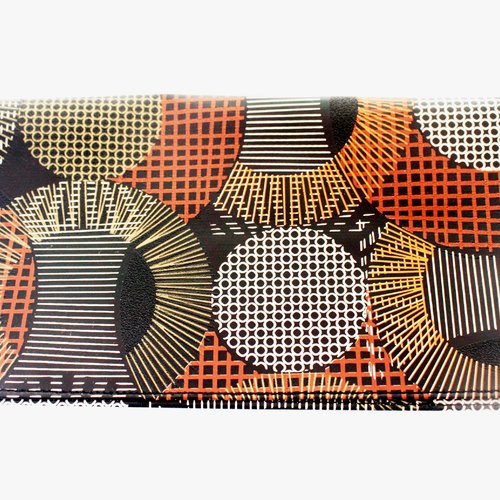 Porte chéquier femme marron,noire et doré