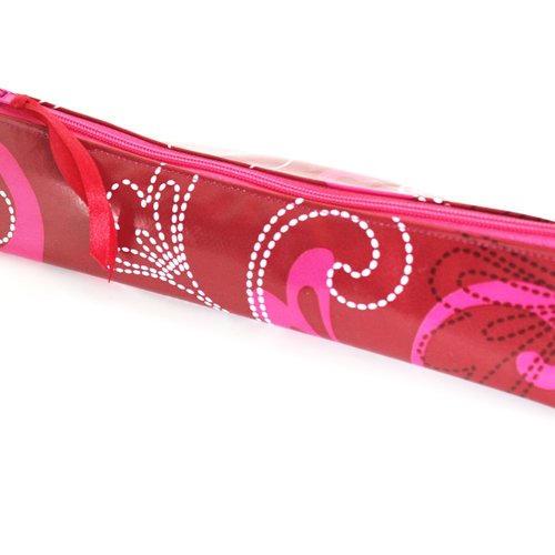 Trousse brosse à dents et dentifrice rose et rouge