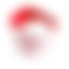 Bandeau cheveux fille fraises rouge et blanc
