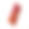 Pilulier femme rouge, marron et jaune